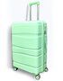 koffer - PP reiskoffer met cijferslot - mint groen  - siliconen 78CM
