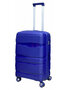 Reiskoffer - PP koffer - donker blauw - siliconen 68CM