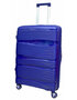 Donker blauw koffer - PP reiskoffer met cijferslot - siliconen 78CM