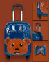 Hand luggage Children&#039;s suitcase Teddy Bear blue (31L)