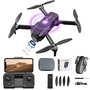 Drone - brushless motor - HD live camera - hover mode - foldable incl. bag