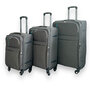 Europe Travel - suitcase set of 3 pieces - soft fabric - Polyester