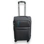 Hand luggage fabric suitcase - 58 cm - double zipper