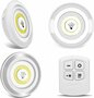 LED Lampen - 3 stuks met afstandsbediening - draadloze wandlampen - Dimbaar - met Timer - wit licht