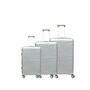 Luxury Suitcase Set - Trolley Set 3-Piece - PP Silicone Travel Case ( Gray color )