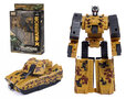 Transform X-Warrior Tank War military - robot en tank 2in1 Bruine 