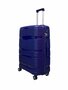 Travel suitcase - luggage - dark blue - siliconen case 68CM