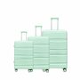 Luxury suitcase set 3 pieces 55cm+68cm+78cm Pistachio color