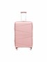 Large suitcase pastel pink 68cm - up to 28kg - 4 wheels 360 degree spinner