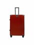 hard shell case, PC ABS aluminum 4 metal corners for protection red 75L