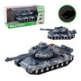 Military speelgoed Tank - licht en geluid - frictie motor 1:14