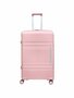 Groot koffer 65cm - tot 28kg - 4 spinner wielen pastel roze