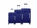 Kofferset  - Luxe - Set van 3 - 55/65/75 cm donkerblauw -&nbsp;100% Polypropyleen - 2025 Edition