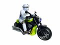 Race motorfiets speelgoed - met sirene en licht  - frictie aandrijving Groen
