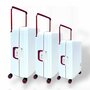 Kofferset wit Hardcase  - 3 stuks - TSA Slot - brede handgreep Bubule 