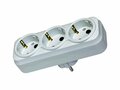 Verloopstekker 3&nbsp;voudig wit - Stopcontact Splitter - Stopcontact&nbsp;