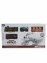 Elektrische trein - Klassieke Stoomlocomotief - 103X78 cm - Met Wagons, Spoor en LED licht - Spoorwegwagen - 17 dele