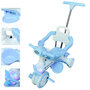 Kinder driewieler met duwstang - Muziek en Licht -Blauw&amp;wit
