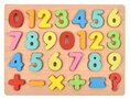 Houten inlegpuzzel speelgoed - cijfers vormen puzzel bord - 30x22.5 CM