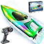 Gallop RC Speedboot &ndash; LED-verlichting, Hoge Snelheid - 2.4GHZ  Tornado boat Green