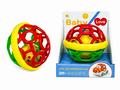 Oball Rammelaar Baby &ndash; Zachte Siliconen Gripbal met Rammelgeluid &ndash; Vanaf 3+