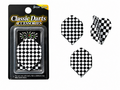 Dart vlaggetjes set 3 stuks - Black Squire print -  Dart Flights