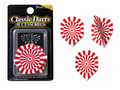 Dart vlaggetjes set 3 stuks - Red Radial print -  Dart Flights