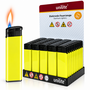 Unilite&reg; NC Gele Blanco Bedrukbare Aanstekers &ndash; Zacht vlam - 50 stuks