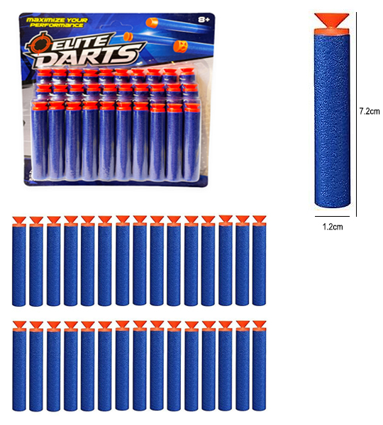 olie Verdorde rijm 30 stuks darts met zuignap voor Nerf guns - Elite Darts pijlen - 24winkelen