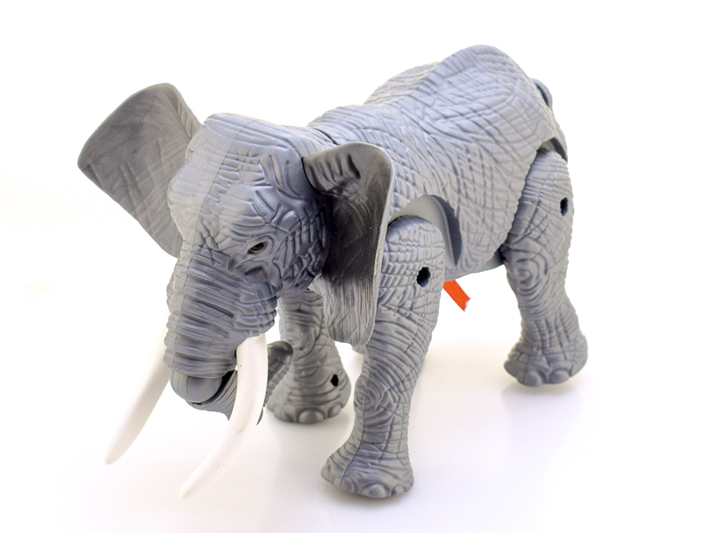 Aanleg koper Inactief Olifant speelgoed - kan lopen en olifanten geluid maken - bewegende staart  - Elephant 27CM - 24winkelen