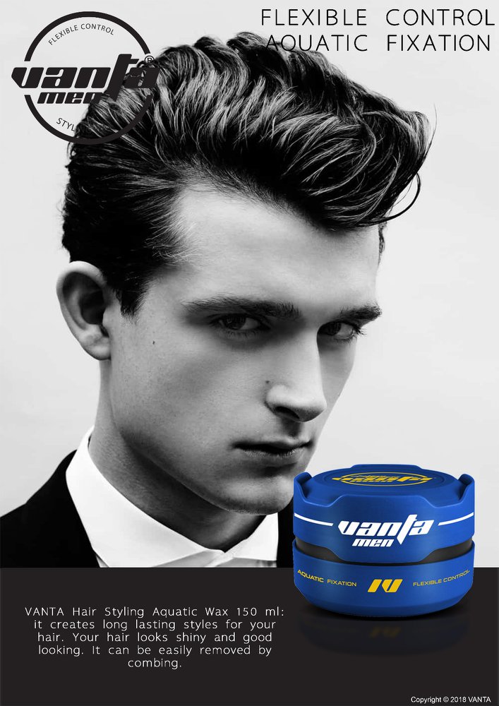 Haar Styling Wax Men- Vanta - 150 Ml. - Aquatic Fixation Blue - Frisse Geur - Fire Fixation -Clipper Winkel image 5
