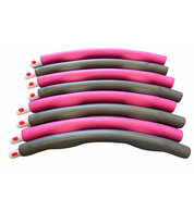 Fitness hoelahoep met kliksysteem en massagefunctie Ø 88cm - 8 delen - Fitness Hoop