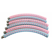 Fitness hoelahoep met kliksysteem Ø 88cm - 6 delen - Fitness Hoop Roze/blauw