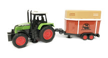 Speelgoed Tractor met vee aanhangwagen Livestock- maakt 3 soorten geluiden en lichtjes - 39CM (1:16) tractor