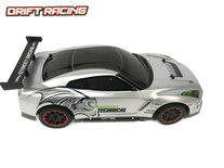 Rc drift auto - 3D light - oplaadbaar - 43CM - 1:10 zilver