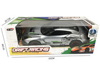 Rc drift auto - 3D light - oplaadbaar - 43CM - 1:10 zilver