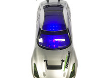Rc drift auto - 3D light - oplaadbaar - 43CM - 1:10 zilver