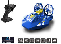 Rc Hovercraft A1 - 2.4G 4CH RC Twin-propeller boot - 50 meter - 21CM