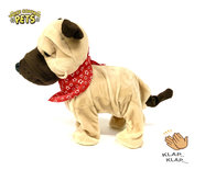 Schattig blaffende speelgoed hondje - Met 7 verschillende kunstjes op geluid/aanraken - Voice Control Pets clap dog- 29CM