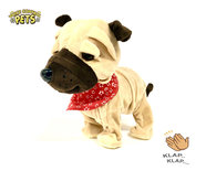 Schattig blaffende speelgoed hondje - Met 7 verschillende kunstjes op geluid/aanraken - Voice Control Pets clap dog- 29CM