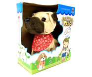 Schattig blaffende speelgoed hondje - Met 7 verschillende kunstjes op geluid/aanraken - Voice Control Pets clap dog- 29CM