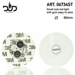 DUD Shisha Led light with gum, easy to stick to any shisha or bong - Small size- Ø:60mm