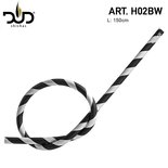 DUD Shisha silicone slang Zebra black&white hose 150CM