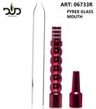 DUD Shisha mondstuk compleet voor waterpijp slang - Metal Adapter for Silicon Hose with Glass mouthpiece