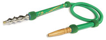 Waterpijp slang/hose met afkoppelbare mondstuk-Cairo special green