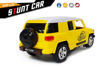 Stunt auto speelgoed - Super Max - Hummer met acrobatisch beweging -Led licht en geluid (20CM)