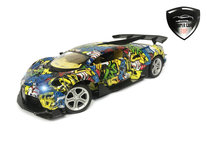 Rc sport auto speelgoed met deuren open en dicht op afstand - oplaadbaar - 33CM schaal 1:14