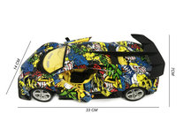 Rc sport auto speelgoed met deuren open en dicht op afstand - oplaadbaar - 33CM schaal 1:14