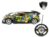 Rc sport auto speelgoed met deuren open en dicht op afstand - oplaadbaar - 33CM schaal 1:14