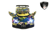 Rc sport auto speelgoed met deuren open en dicht op afstand - oplaadbaar - 33CM schaal 1:14